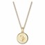 886 by The Royal Mint 18K Gold Caustic Heart Pendant with Chain