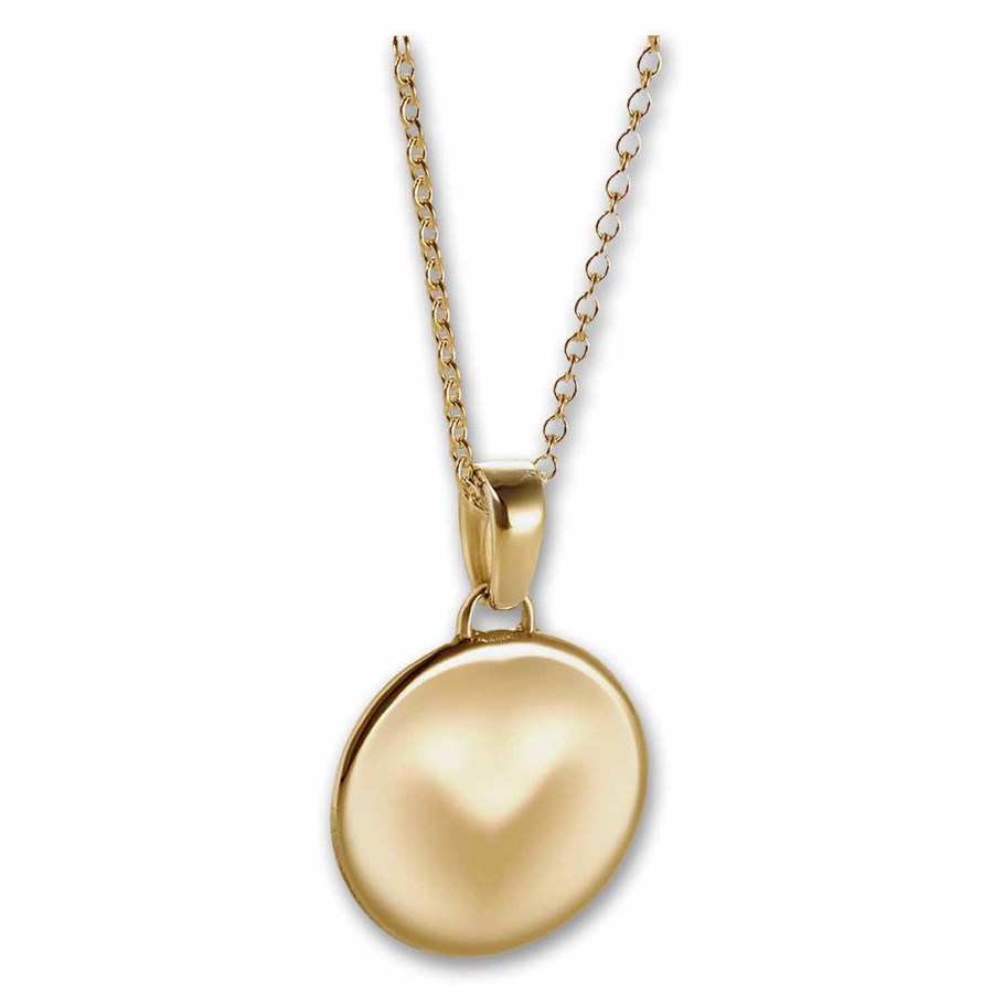 886 by The Royal Mint 18K Gold Caustic Heart Pendant with Chain