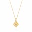 886 by The Royal Mint 18K Gold Tutamen Square Pendant with Chain