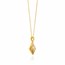 886 by The Royal Mint 18K Gold Tutamen Square Pendant with Chain