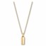 886 by The Royal Mint Small 18K Gold Bar Pendant with Chain