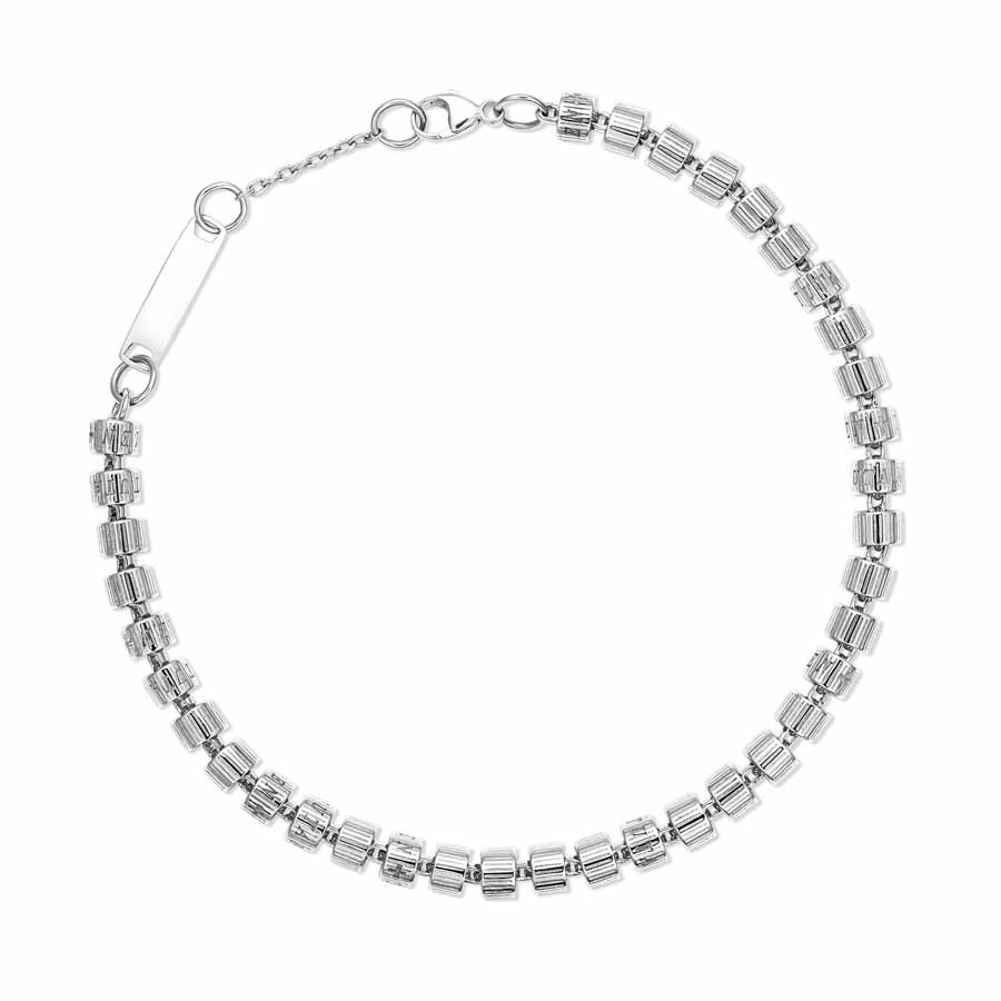 886 by The Royal Mint Sterling Silver Tutamen Stack Bracelet