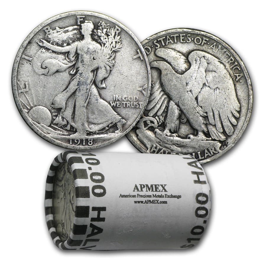 10 offers Walking Liberty Half Dollars 90%silver!!