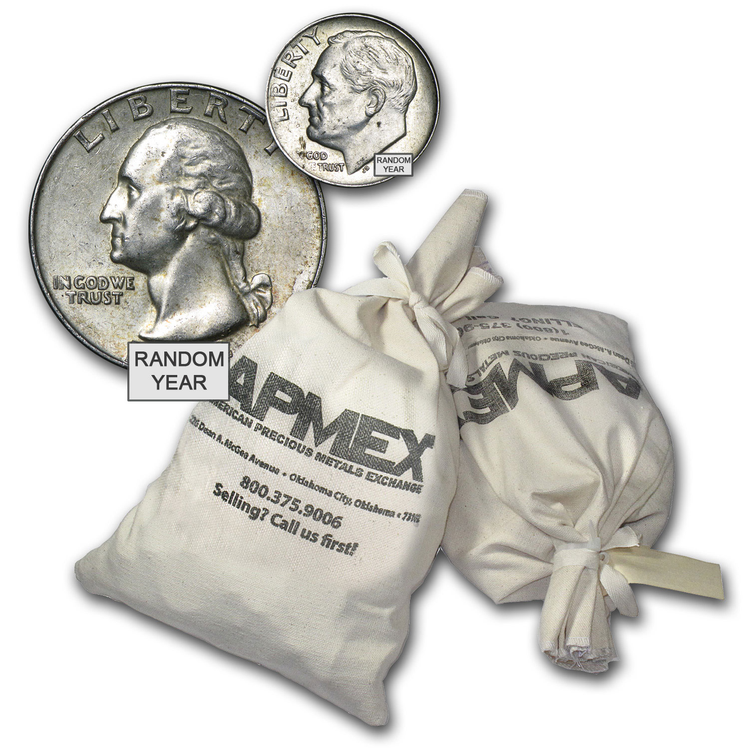 Silver bags best sale of coins