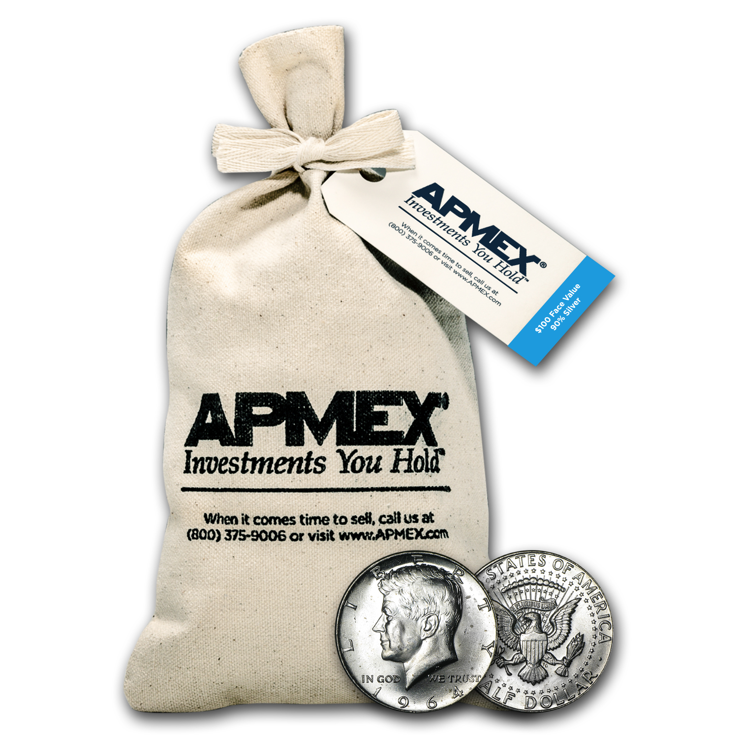 Buy $100 Bag 90% 1964 Silver Kennedy Half-Dollars BU | APMEX