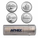 90% Silver Statehood/ATB Quarters $10 40-Coin Roll Proof