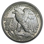 90% Silver Walking Liberty Halves $10 20-Coin Roll AU