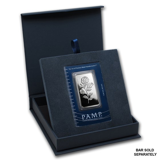 Buy APMEX Gift Box - 1 oz PAMP Suisse Silver Bar (w/Assay) | APMEX