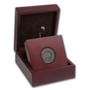 APMEX Wood Gift Box - Includes 17 mm Air-Tite Holder with Gasket