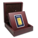 APMEX Wood Gift Box - SMI Gold Bar Standard (w/Assay)