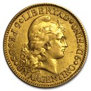 Argentina Gold 5 Peso XF (Random)