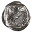 Attica Athens AR Tetradrachm Owl (440-404 BC) MS NGC 5/4