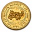 Australia 1 oz Proof Gold Nugget Random Year (Abrasions & Spots)