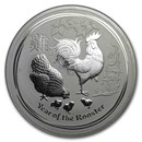 Australia 10 oz Silver Lunar Series II Random Year (Abrasions)