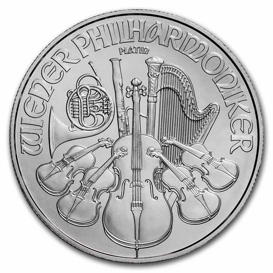 Austria 1 oz Platinum Philharmonic BU (Random Year)