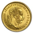 Austria-Hungary Gold 4 Forint/10 Franc AU (1870-1892)