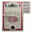 Automotive Collection 5-Certificates + Print Stock & Bond