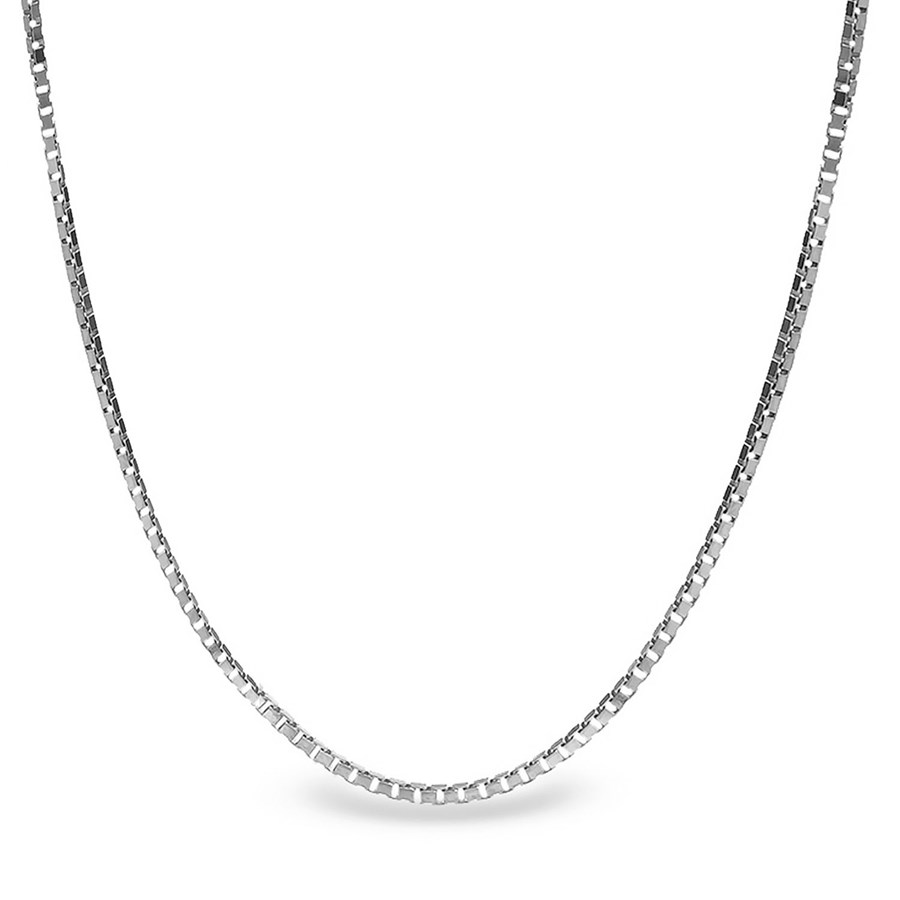 Buy Box Chain 14k White Gold Necklace 20 in. APMEX