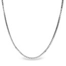 Box Chain Sterling Silver Necklace - 18 in.