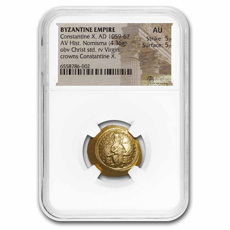 Buy Byzantine AV Histamenon Constantine X (1059-67 AD) AU NGC S-1847 ...