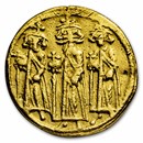 Byzantine Empire AV Solidus Heraclius (610-641 AD) XF