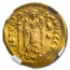 Byzantine Empire AV Solidus Justinian I (527-565 AD) VF NGC S-140