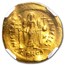 Byzantine Empire AV Solidus Justinian I (527-565 AD) XF NGC S-140