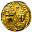 Byzantine Gold Constans II, Constant. IV (654-668 AD) Ch AU NGC