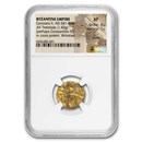Byzantine Gold Tremissis Constans II (641-668 AD) XF NGC S-984