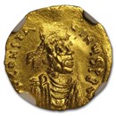 Byzantine Gold Tremississ Emp Constans II (641-668 AD) MS NGC