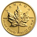 Canada 1/20 oz Gold Maple Leaf (Random Year)