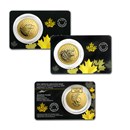 Canada 1 oz Gold .99999 Call of the Wild BU Assay Card (Random)