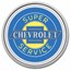 Chevrolet Service Neon Sign 1 oz Colorized Silver (in TEP)