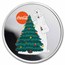 Coca-Cola® 1 oz Ag Proof Round Polar Bear Ornament w/ Gift Tin
