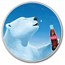 Coca-Cola® 1 oz Silver Polar Bear Colorized Round