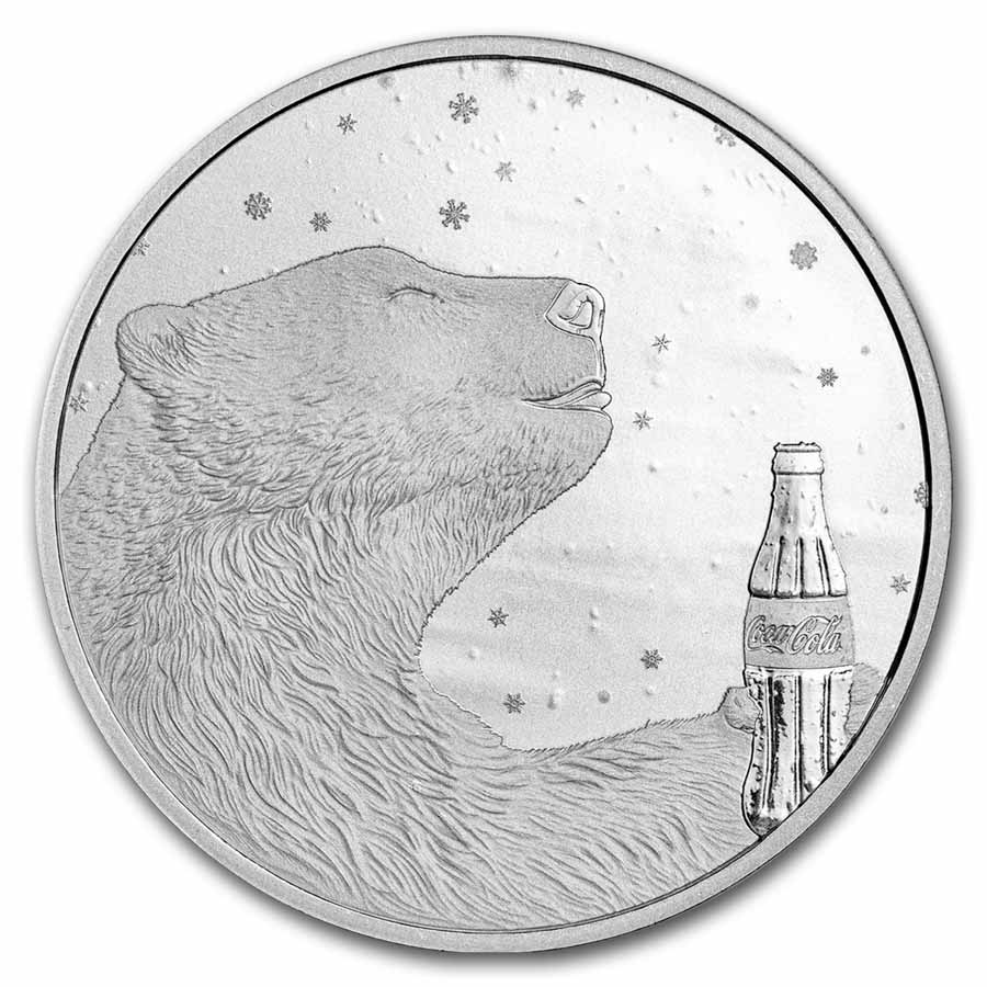 Buy Coca Cola 1 oz Silver Polar Bear Round APMEX