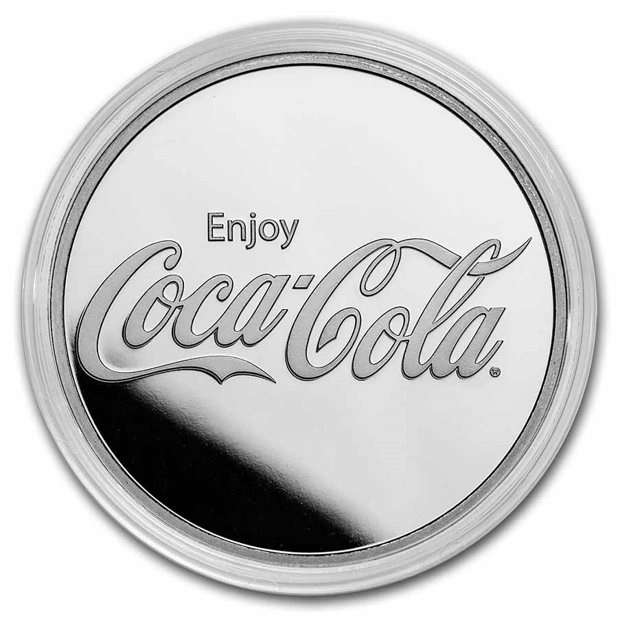 Coca-Cola® 1 oz Silver Struck Round (In Capsule)