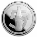Coca-Cola® 5 cent Bottle 1 oz Silver Struck Round