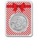 Coca-Cola® Santa 1 oz Silver Round in TEP