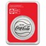 Coca-Cola® Vintage Batter Up 1 oz Silver Colorized Round in TEP