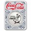 Coca-Cola® Vintage Batter Up 1 oz Silver Colorized Round in TEP