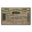 Dunkirk, Warren & Pittsburgh Railroad Stock Certs. (Sheet of 3)