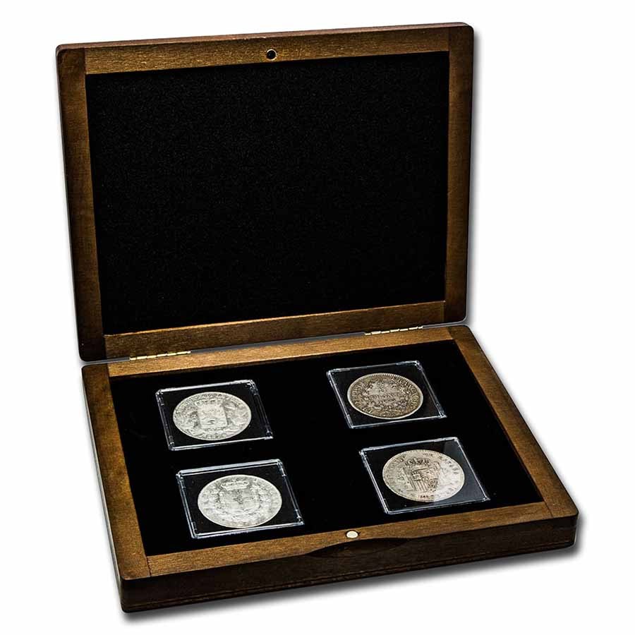 Europe's Latin Monetary Union Silver 4-Coin Presentation Set