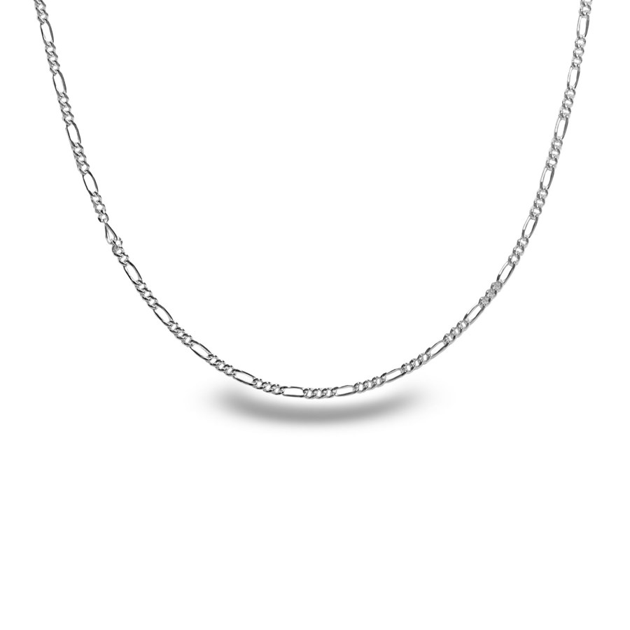 Figaro Sterling Silver Necklace - 24 in.