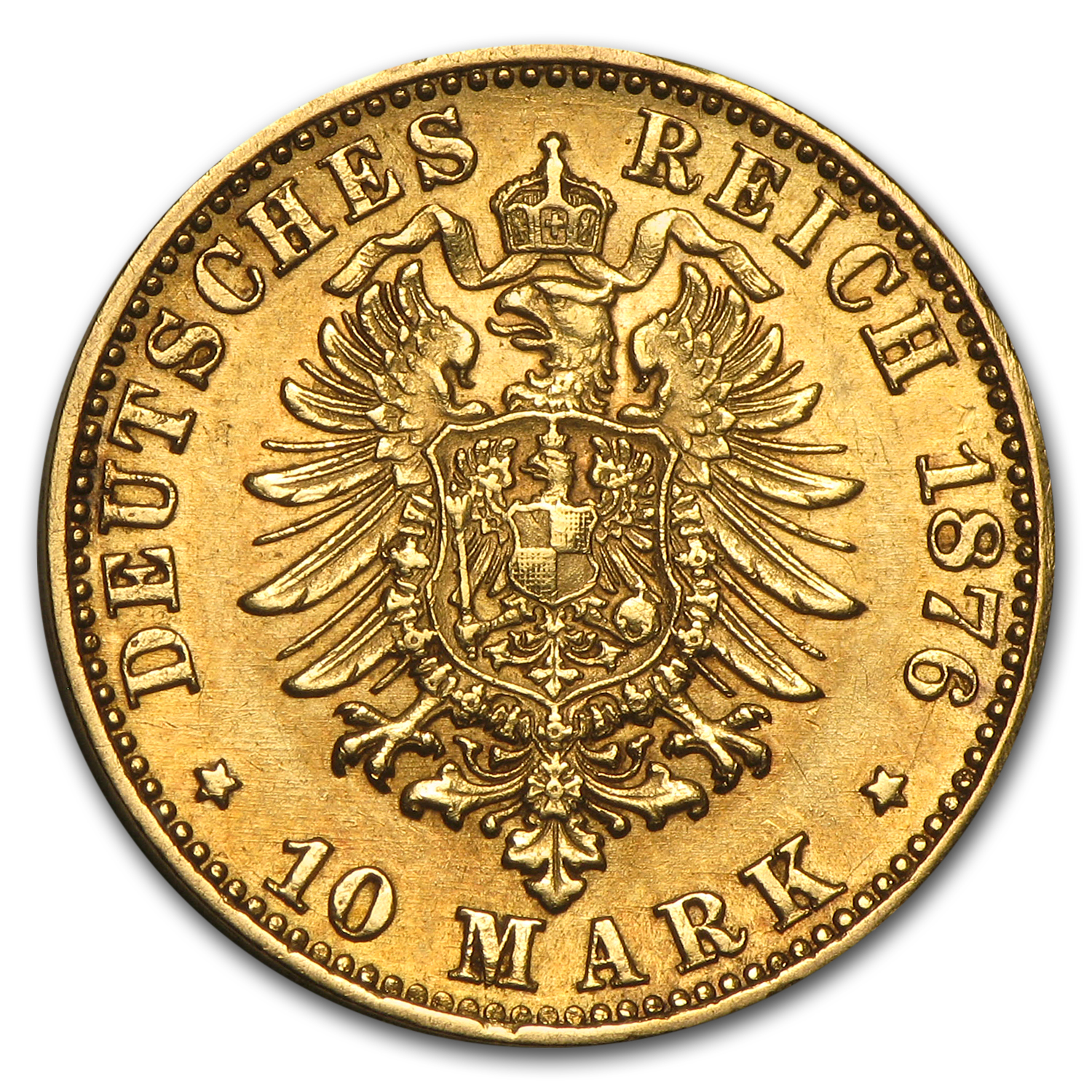 Buy Germany Gold 10 Marks Baden Friedrich I (1875-1888) Avg Circ - APMEX