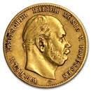 Germany Gold 10 Marks Prussia Wilhelm I (1874-1888) Avg Circ