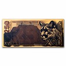 Gold Aurum Note - 250mg (Mountain Lion, 24K)