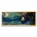 Gold Aurum Note - 500mg (Brown Bear, 24K)