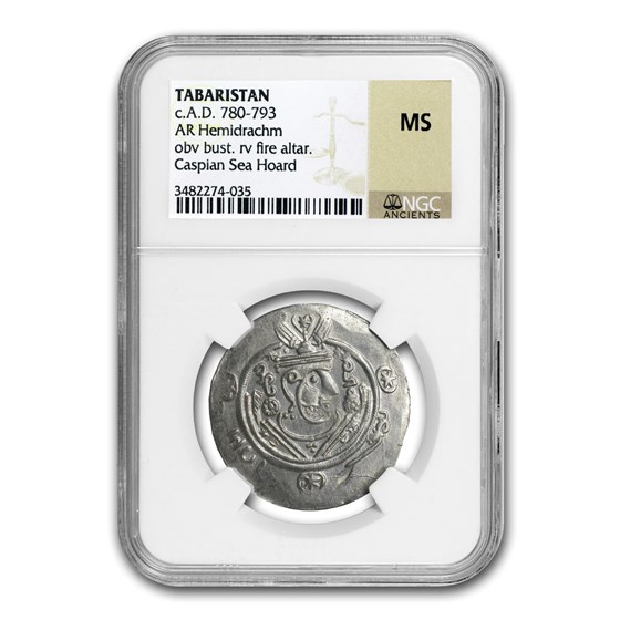 Buy Governors of Tabaristan AR Silver Hemidrachm (780-793 AD) MS NGC ...