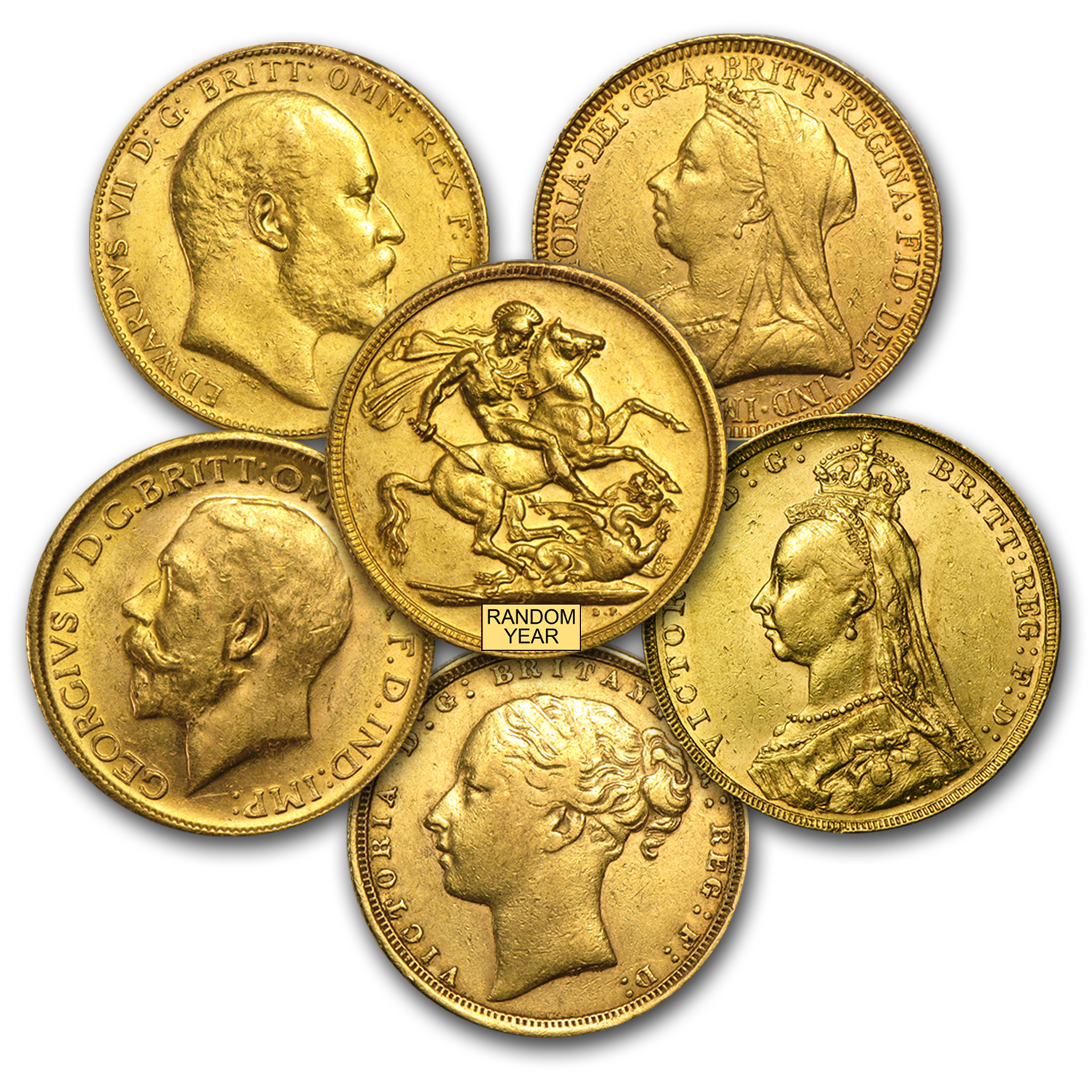 Buy Great Britain Gold Sovereign Coins Random BU APMEX